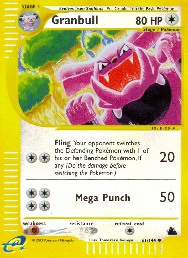 E-Series Skyridge Granbull #61/144 reverse holo